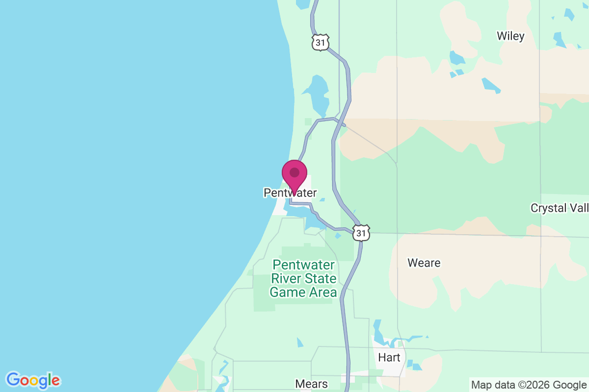 Pentwater map