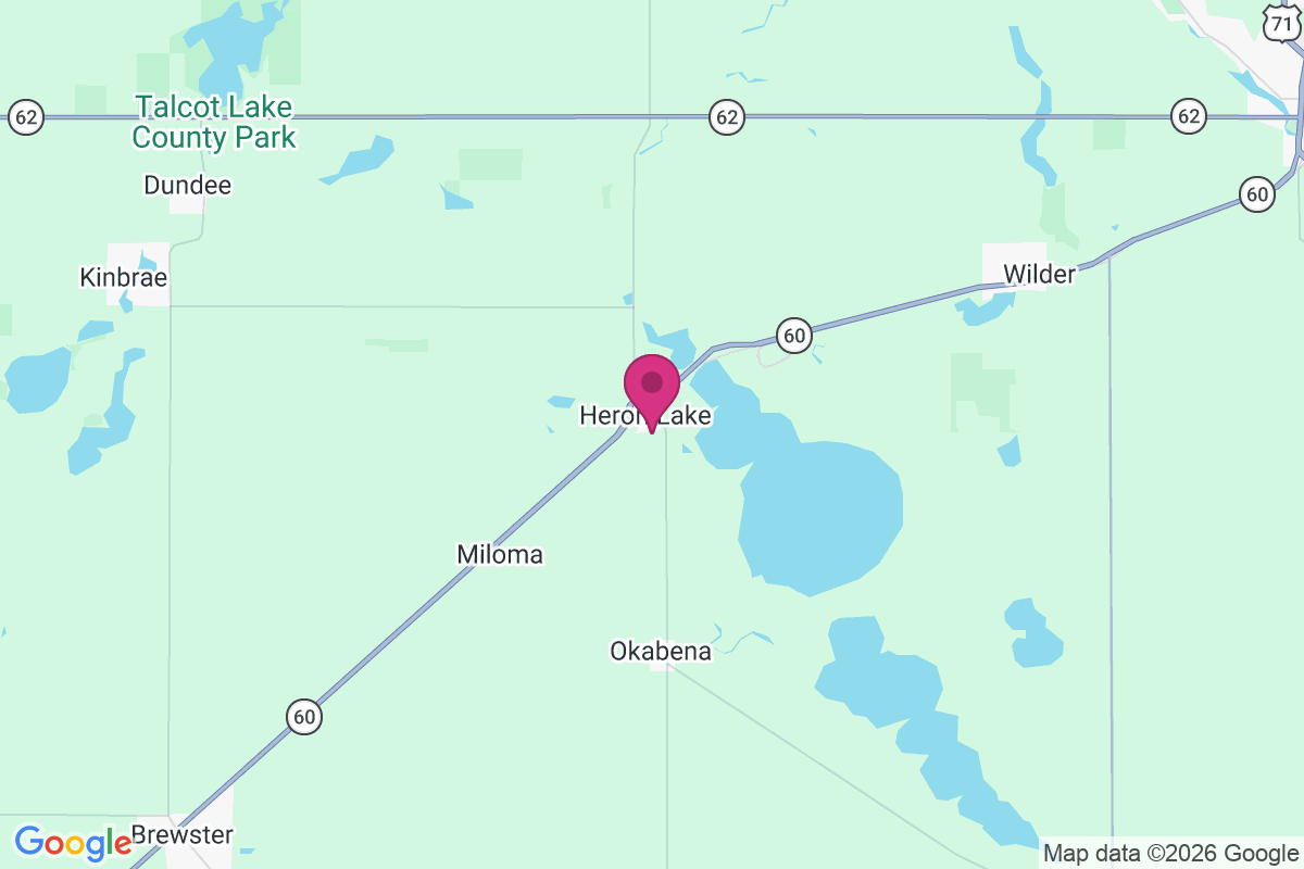 Heron Lake map