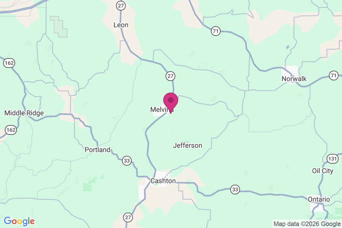 Melvina map