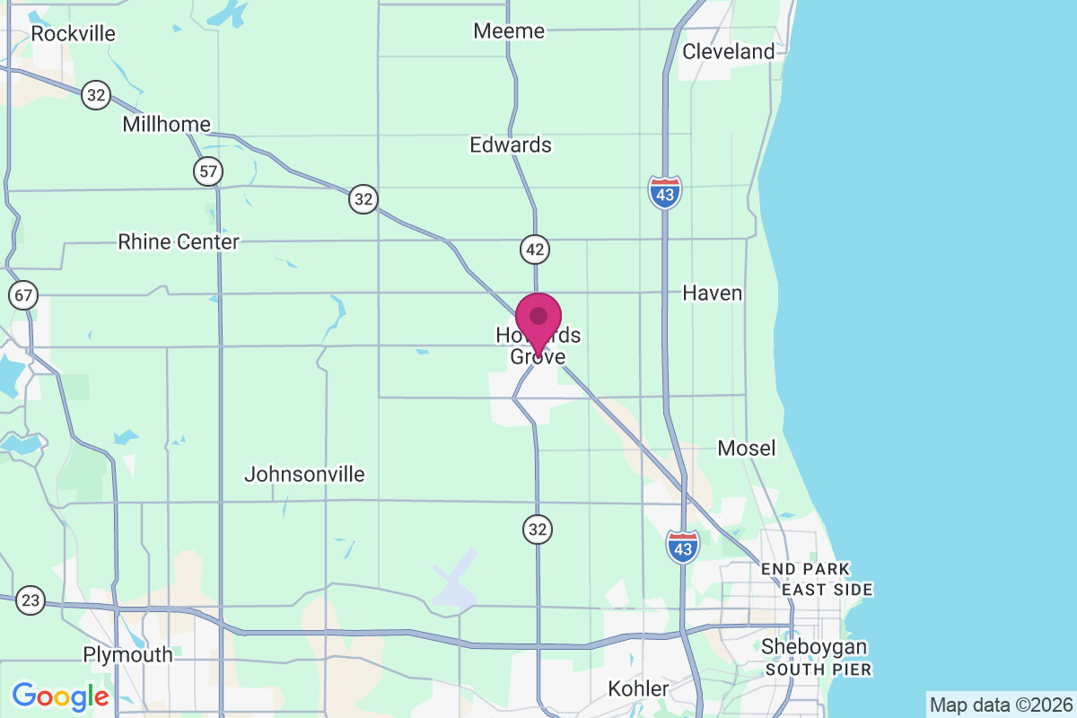 Howards Grove map