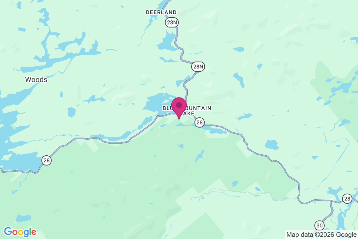 Blue Mountain Lake map