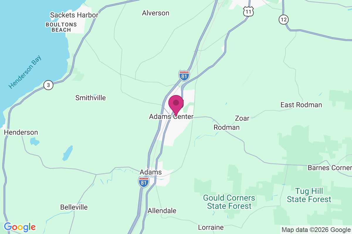 Adams Center map