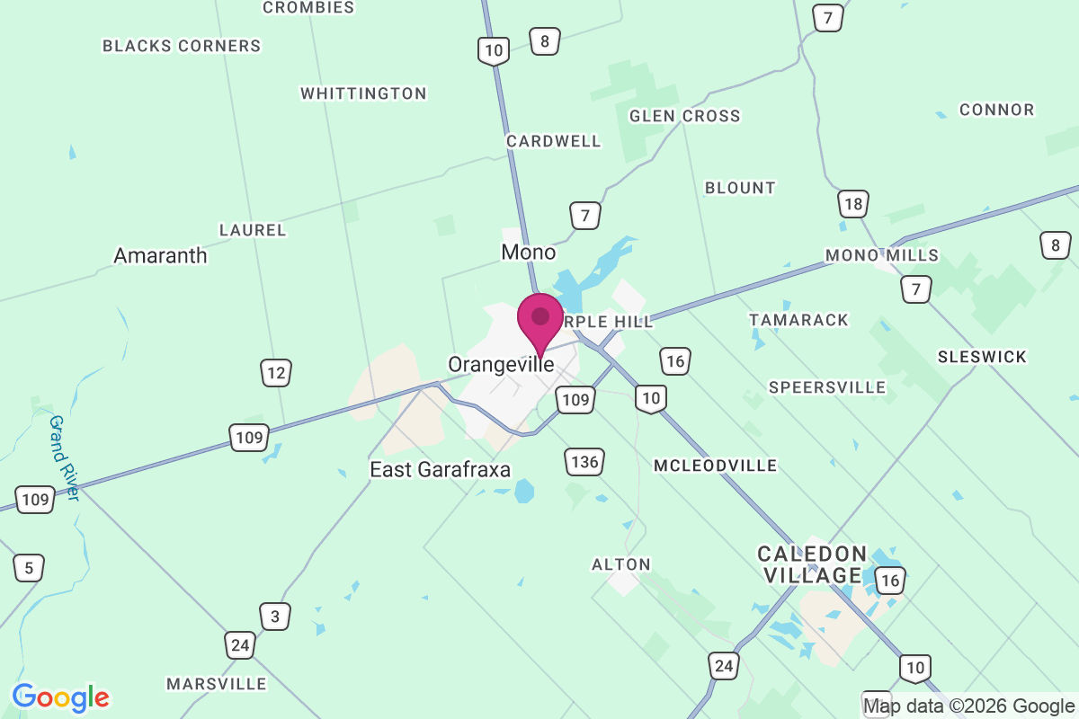 Orangeville map
