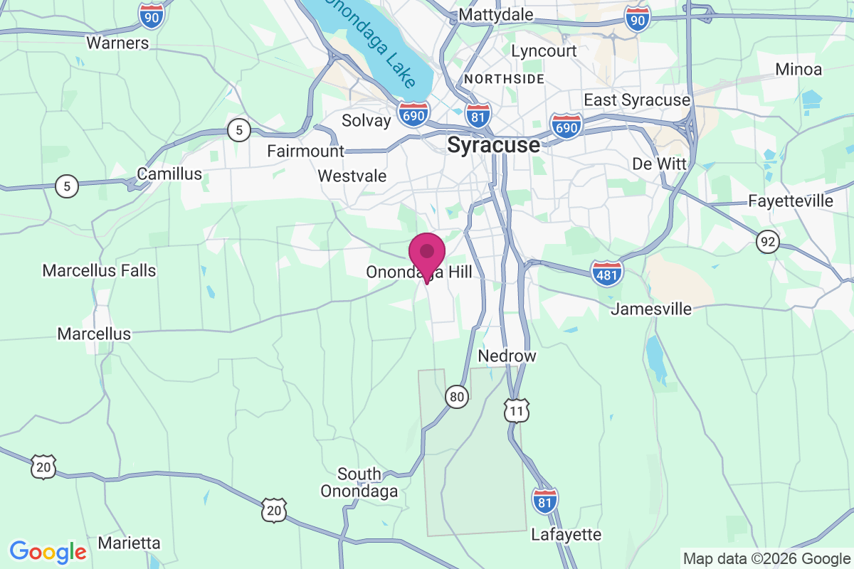 Onondaga Hill map