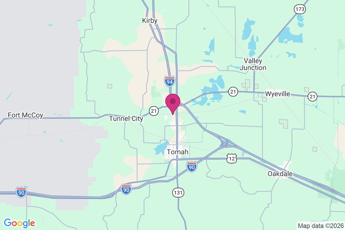 North Tomah map