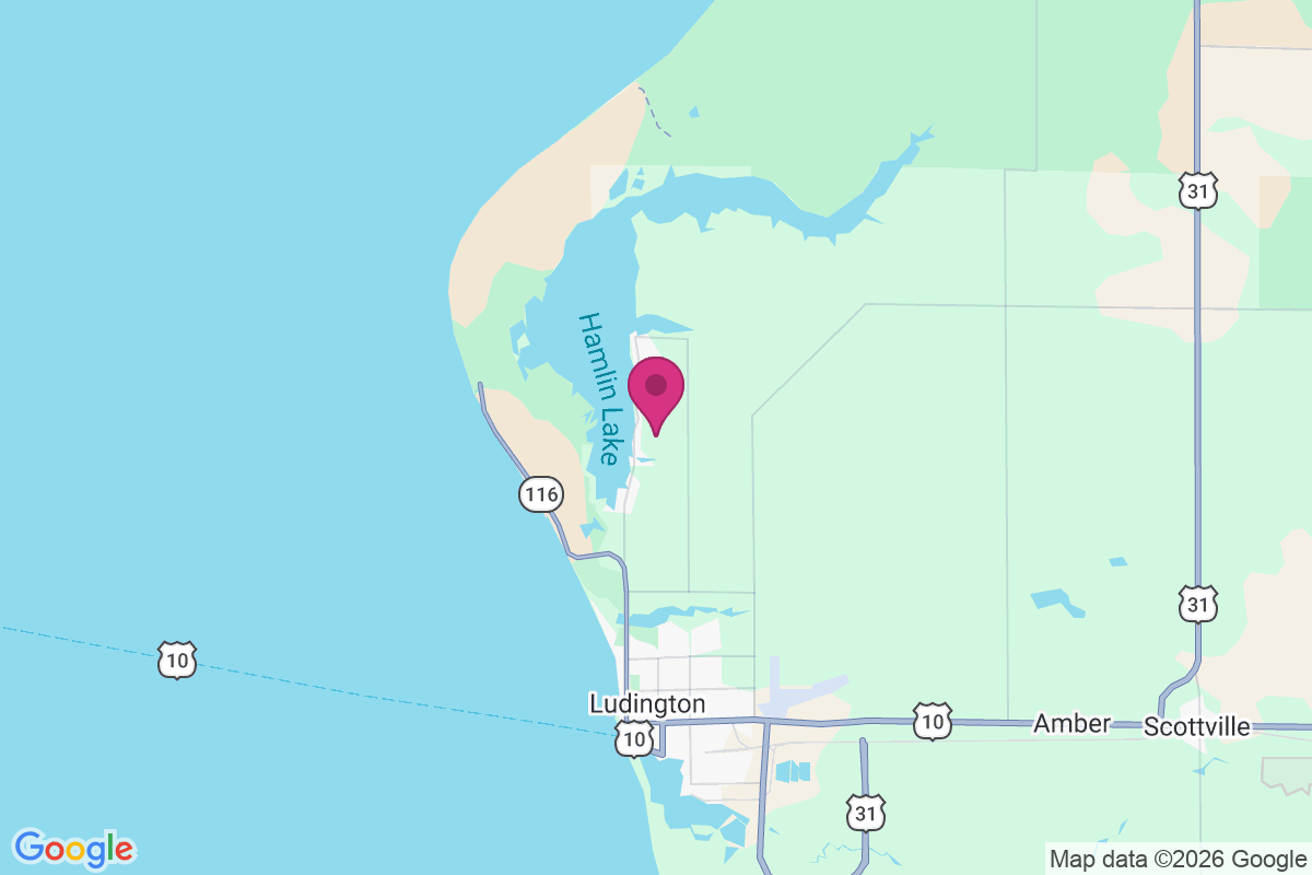 Hamlin Lake map
