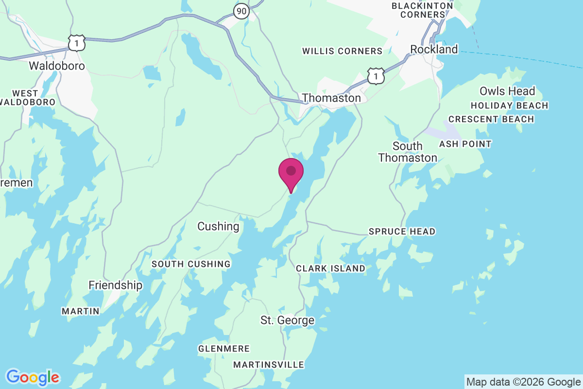 North Cushing map