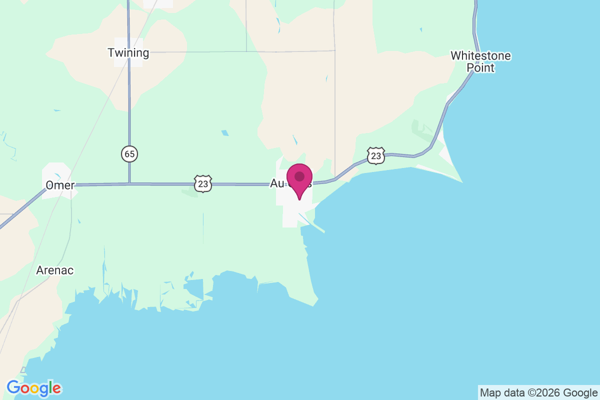 Au Gres map