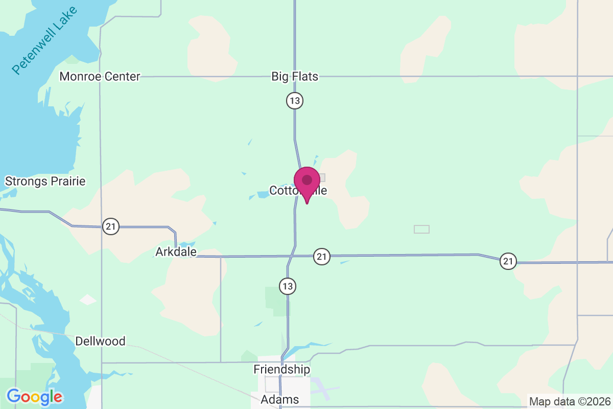 Cottonville map