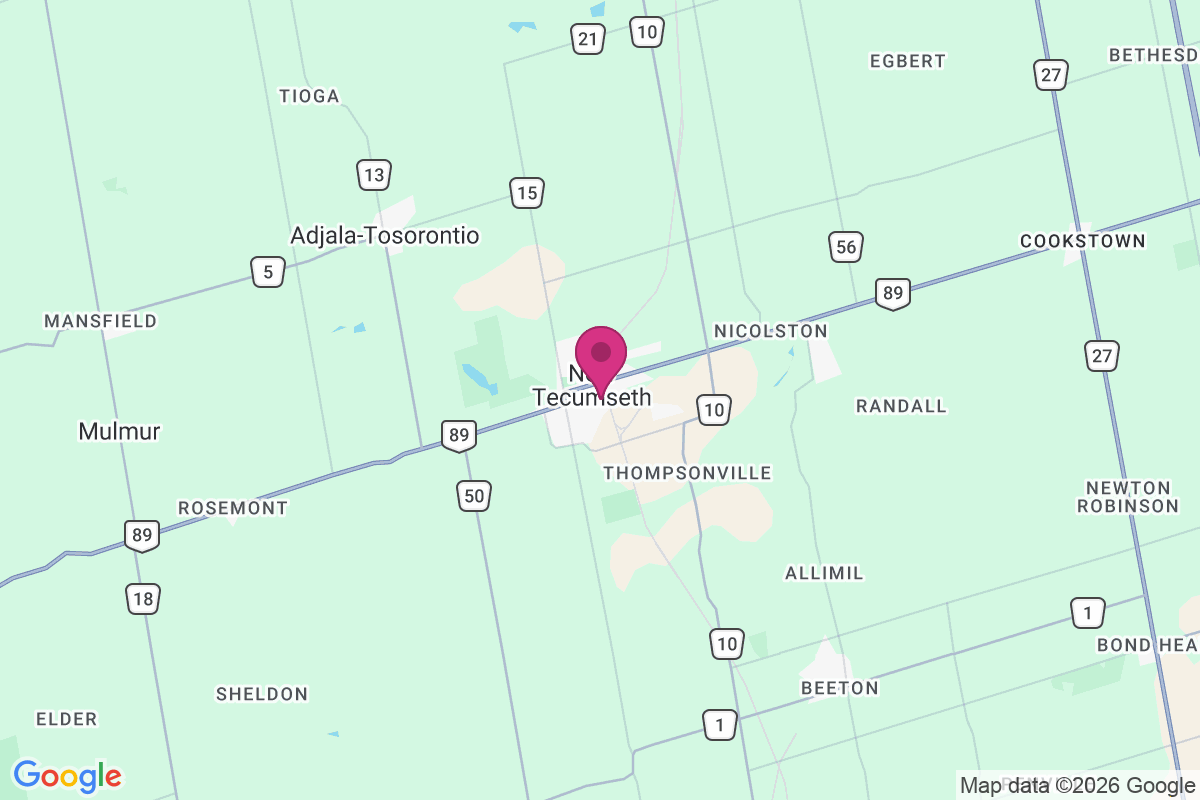 Alliston map