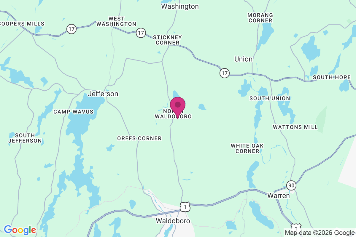 North Waldoboro map