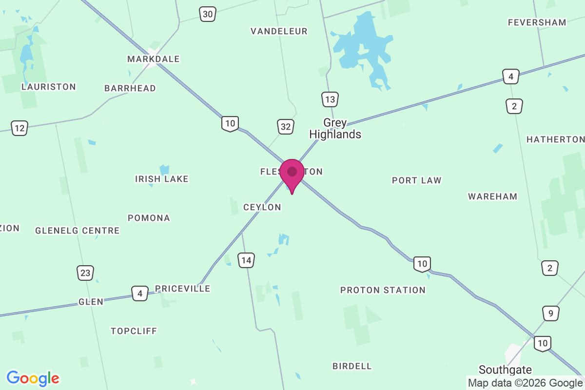 Flesherton map