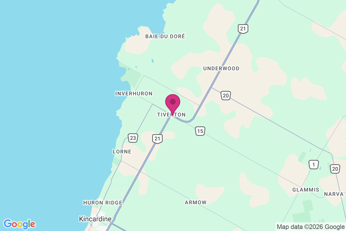 Tiverton map