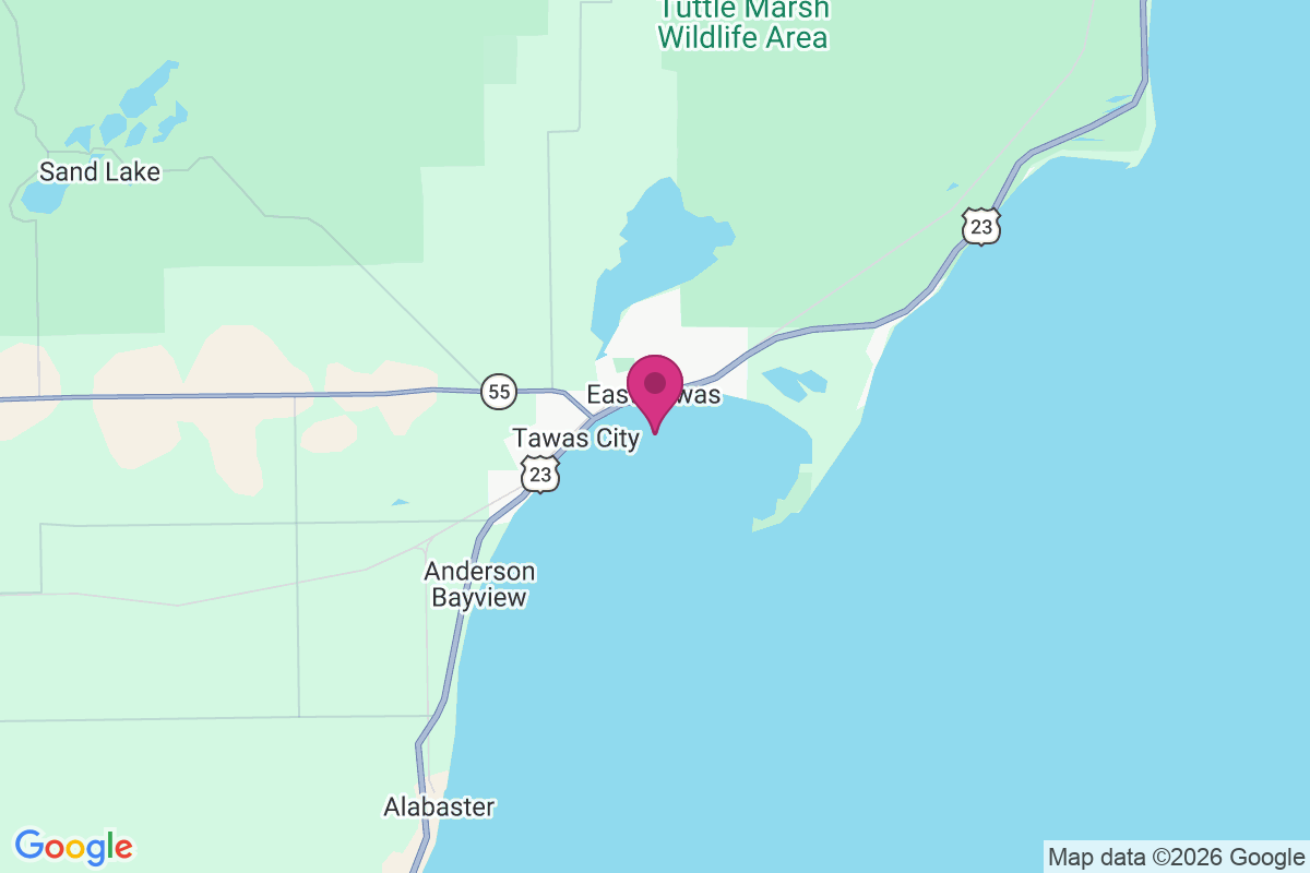 East Tawas map