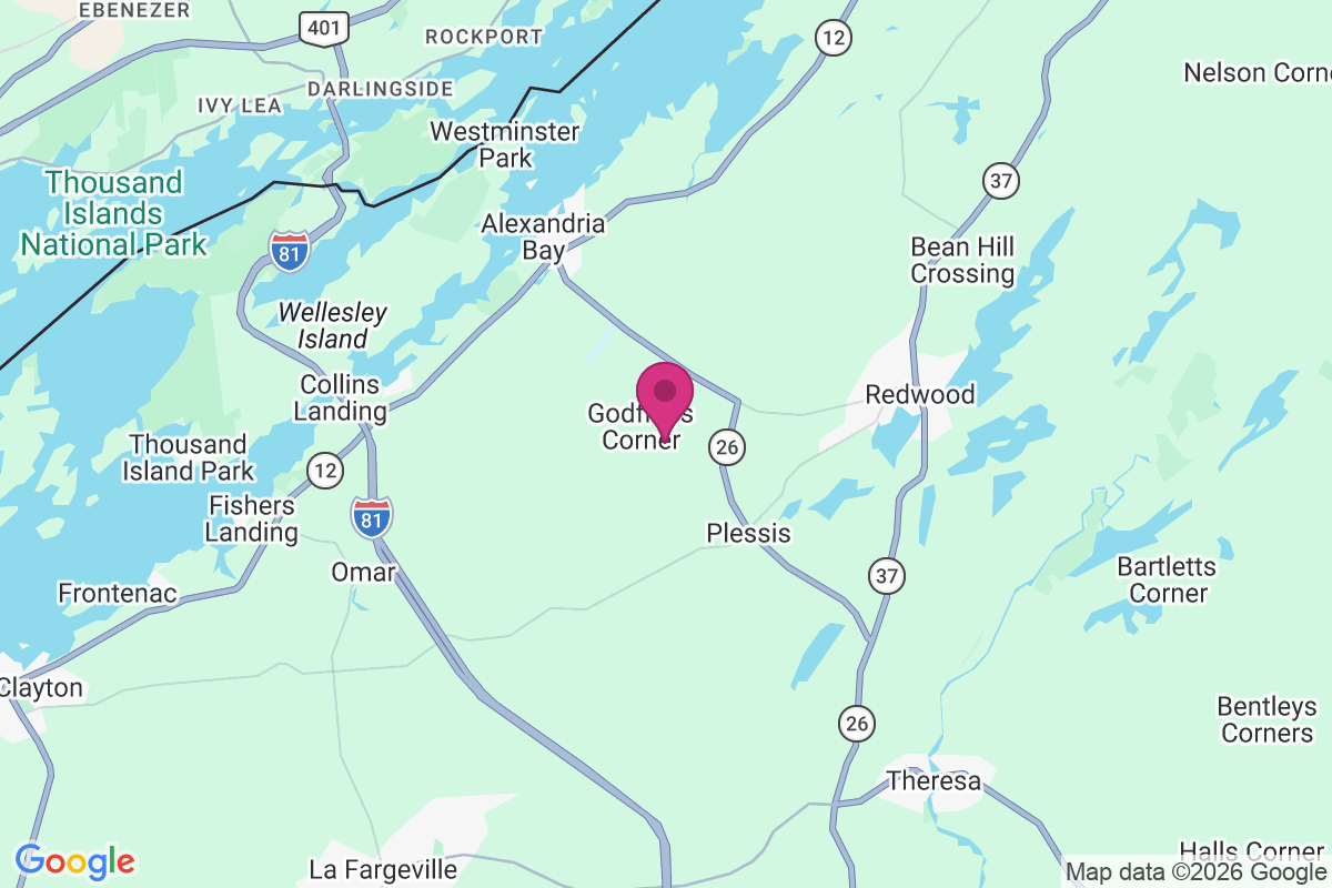 Godfreys Corner map