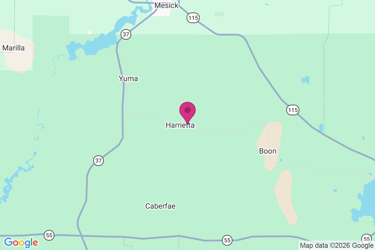 Harrietta map