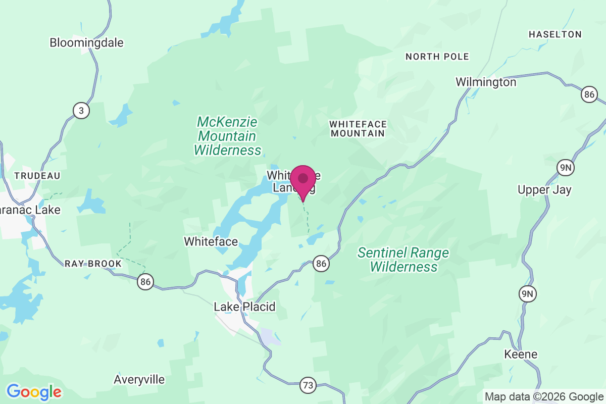 Whiteface Landing map