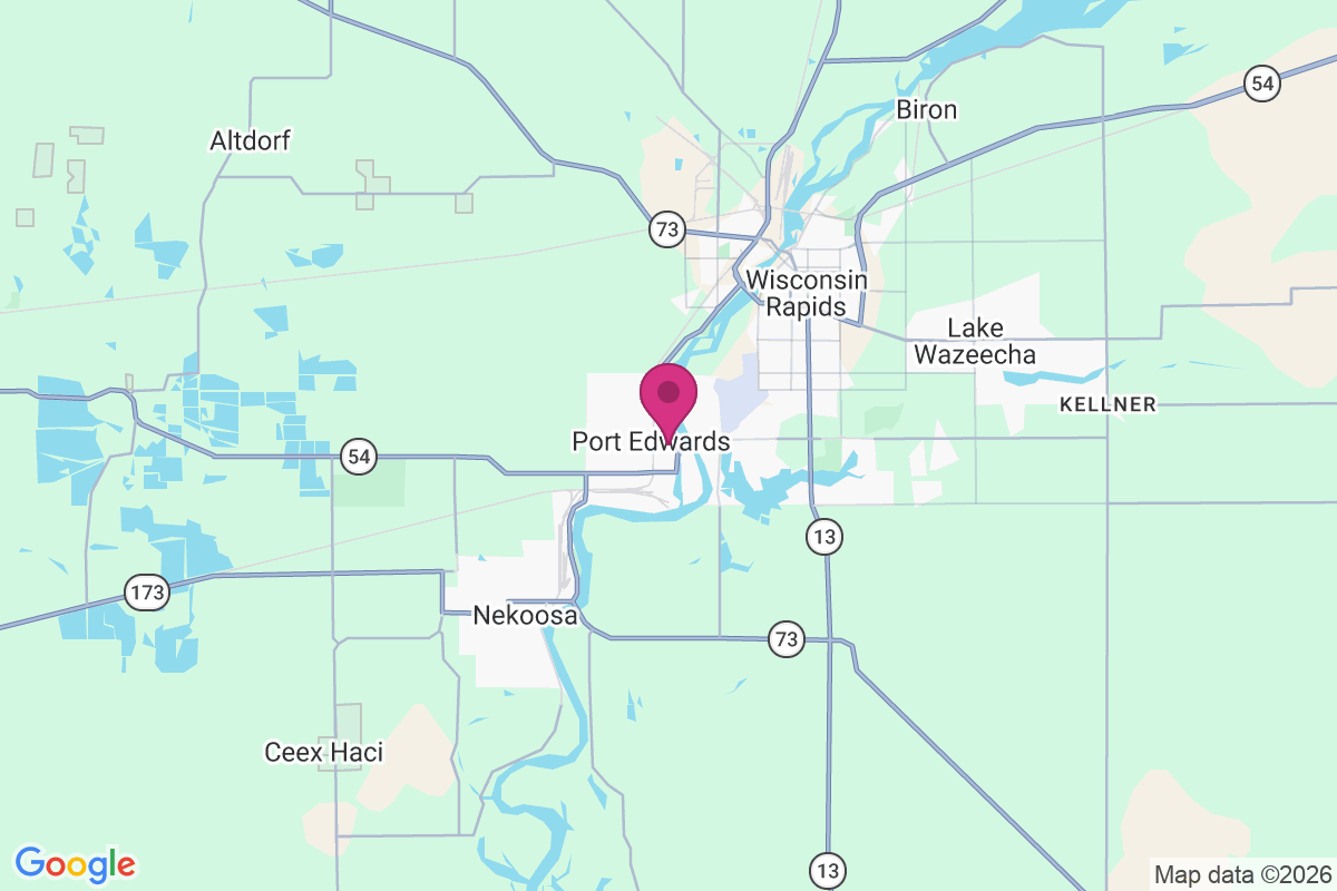 Port Edwards map