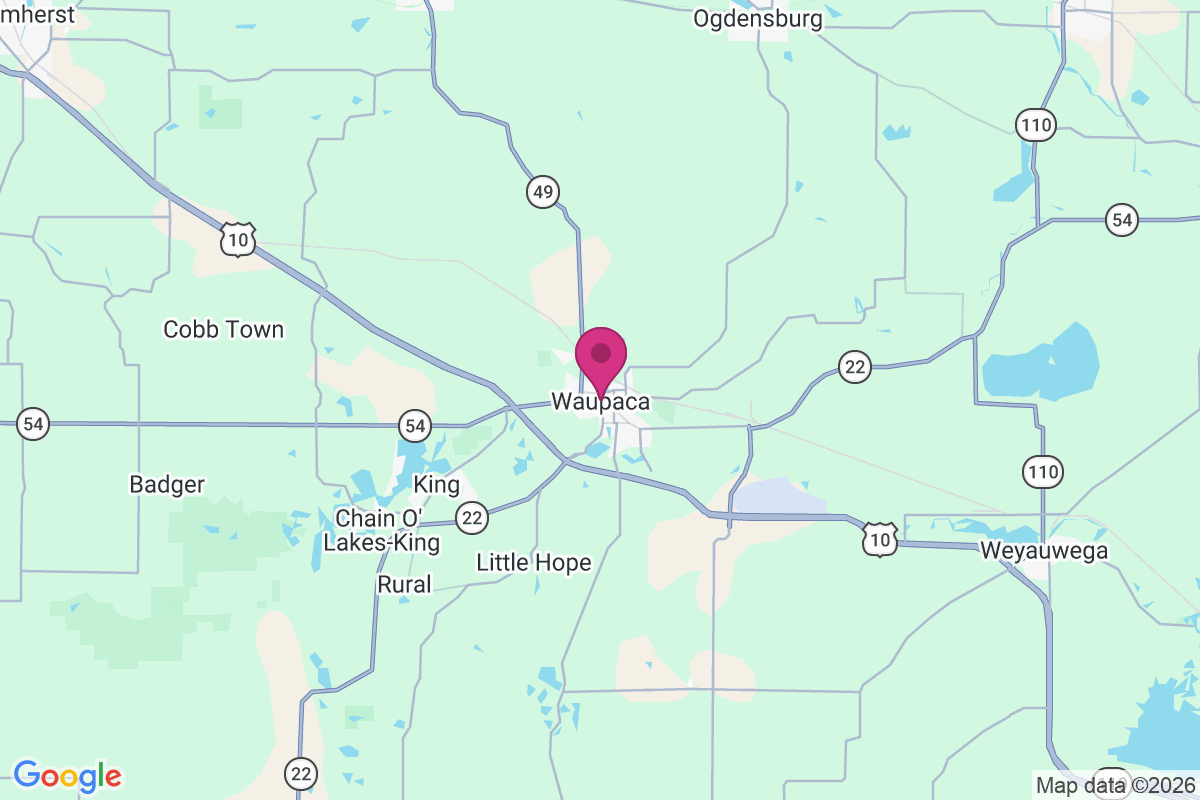 Waupaca map