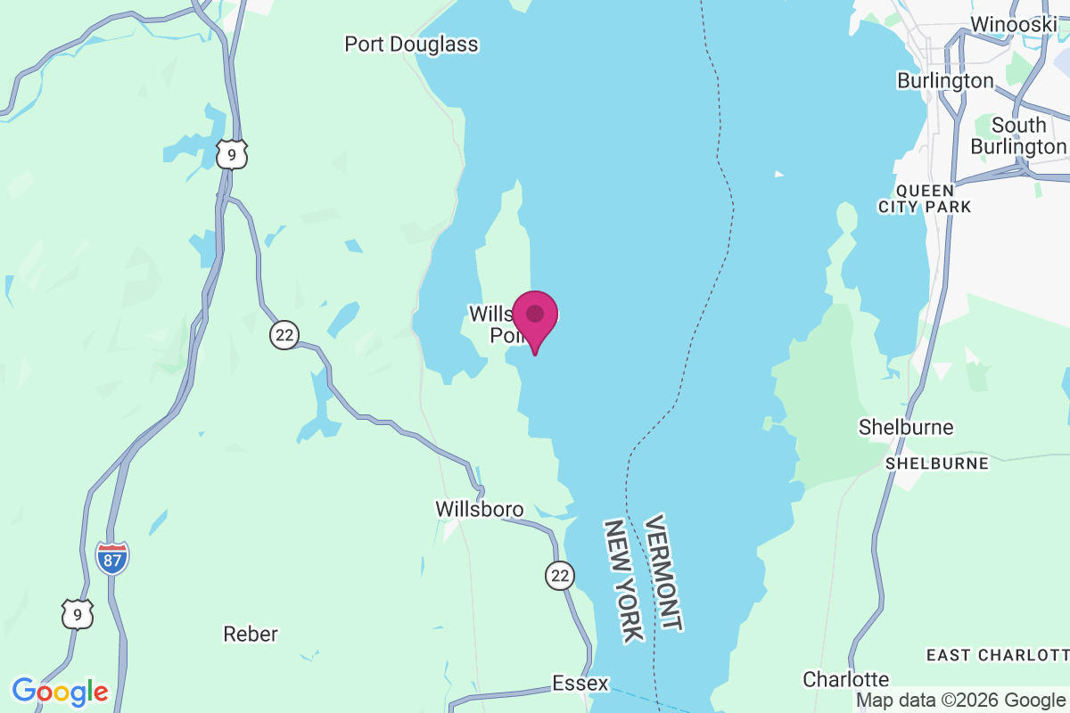 Willsboro Point map