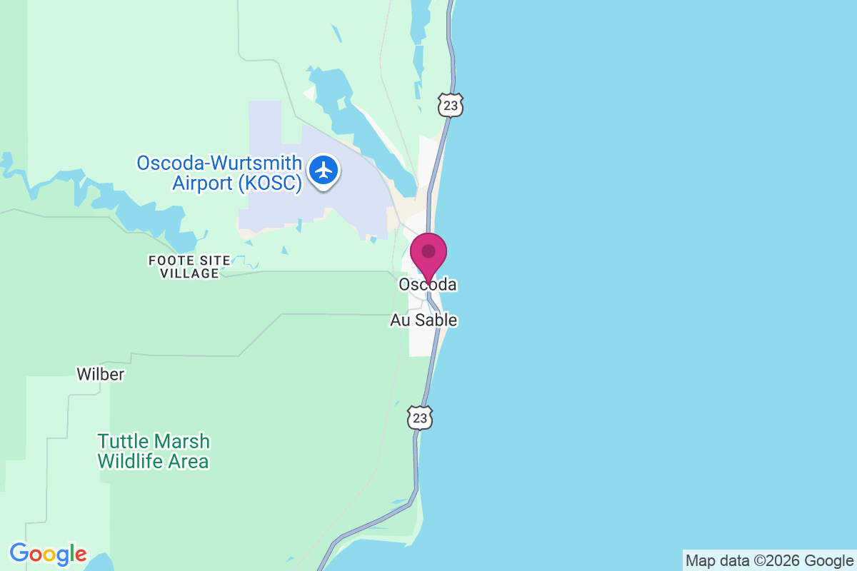 Oscoda map