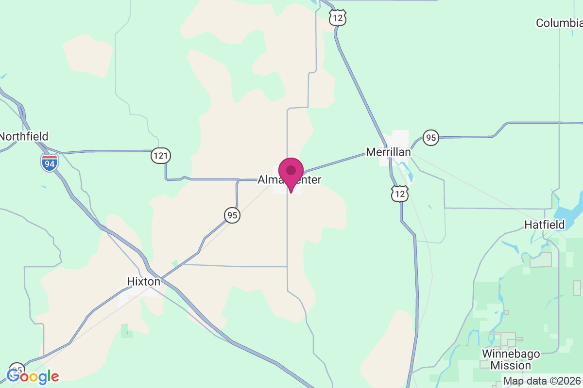 Alma Center map