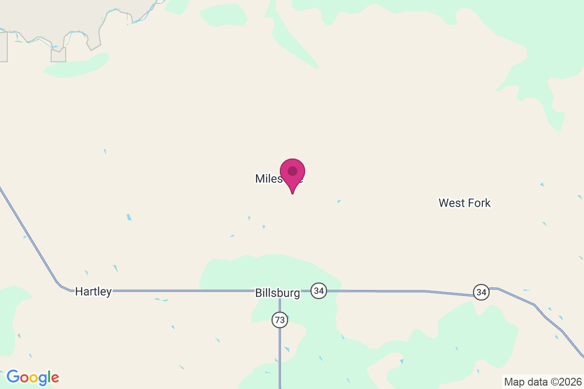 Milesville map