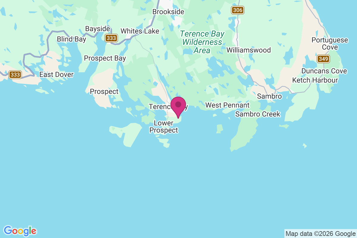 Terence Bay map