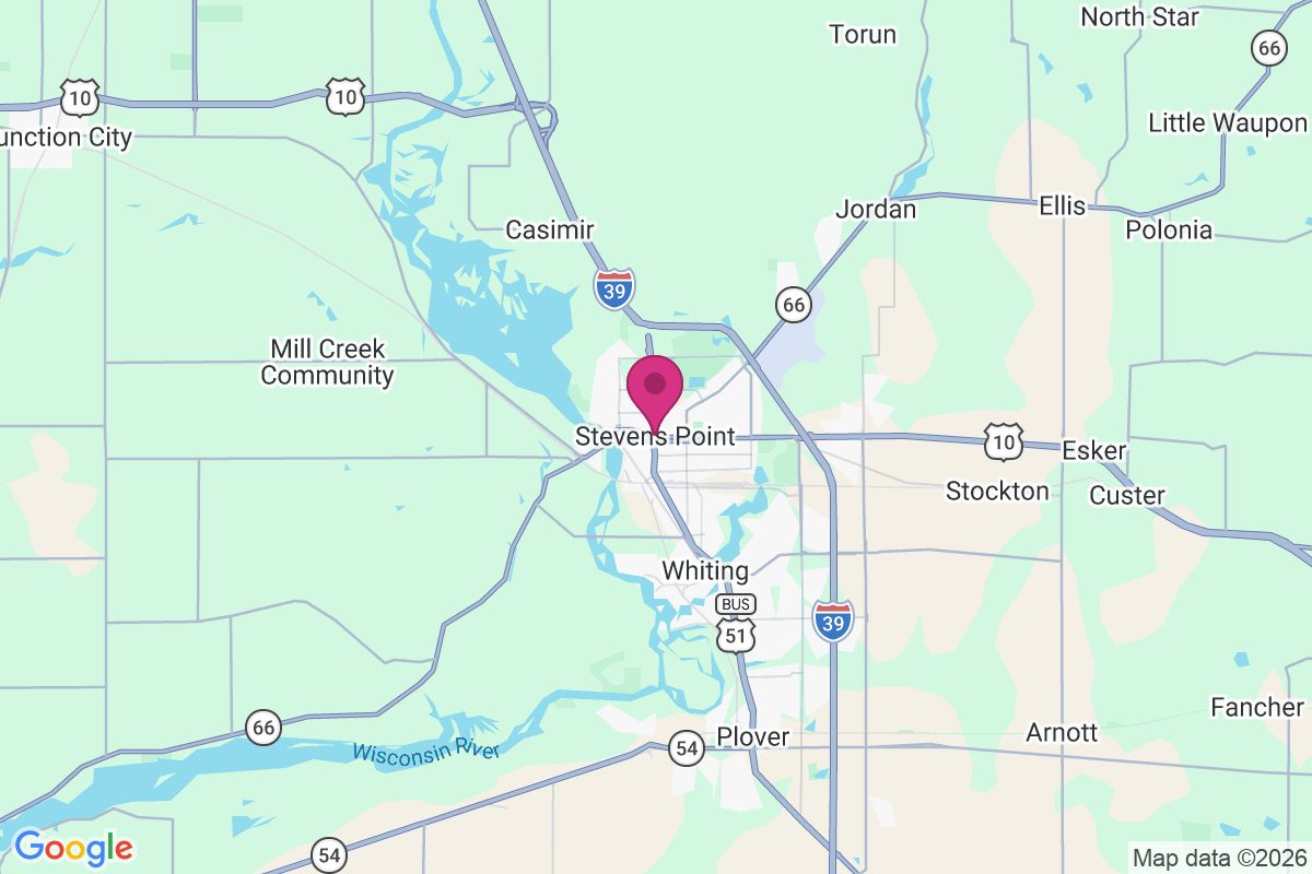 Stevens Point map