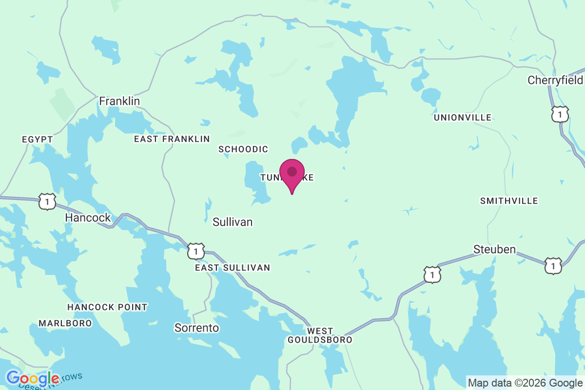 Tunk Lake map