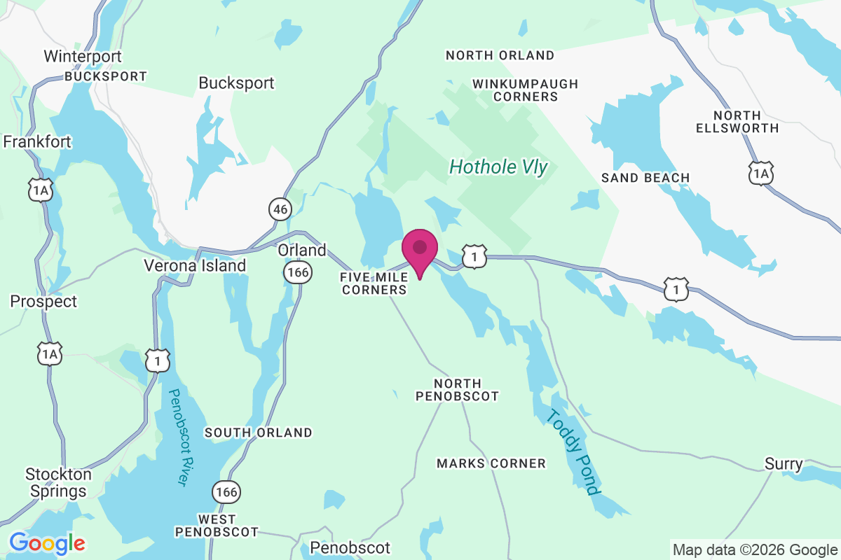 East Orland map