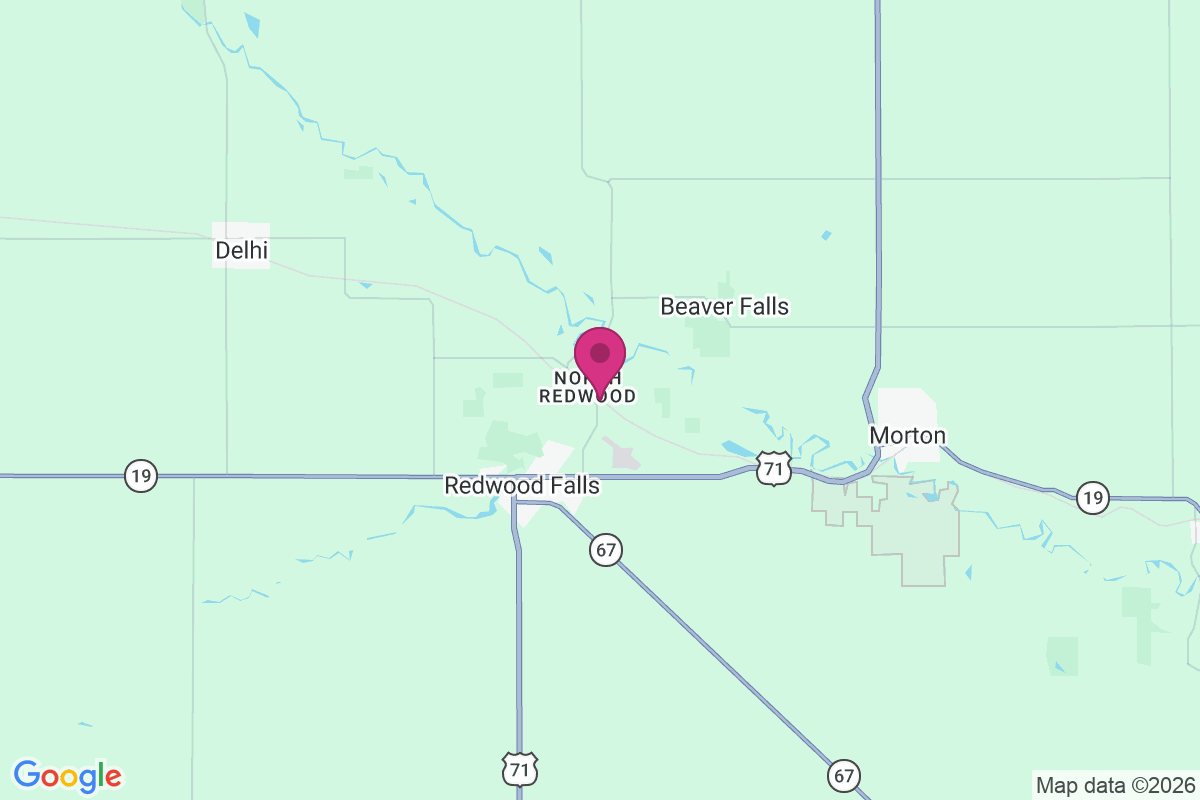 North Redwood map