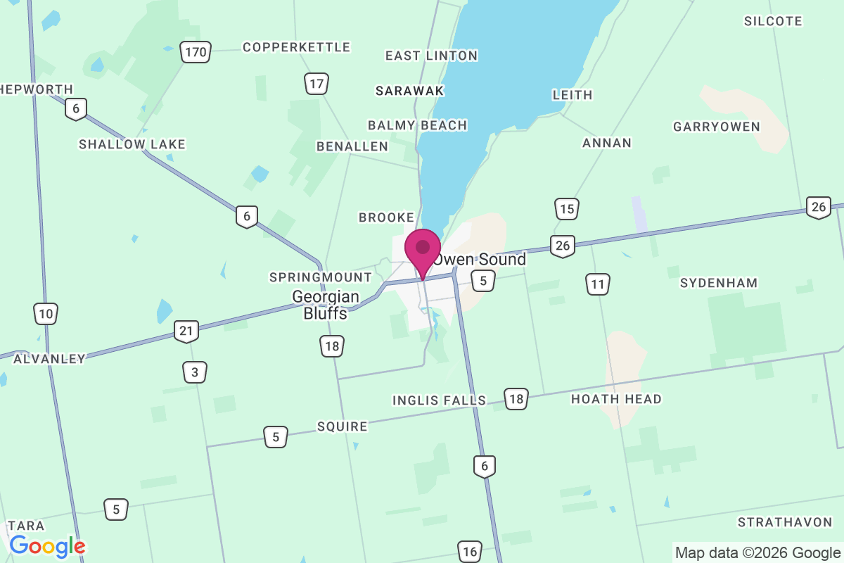 Owen Sound map
