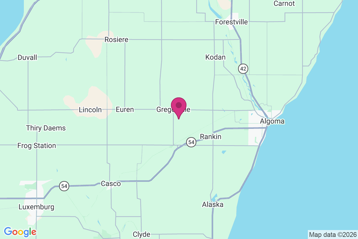 Gregorville map