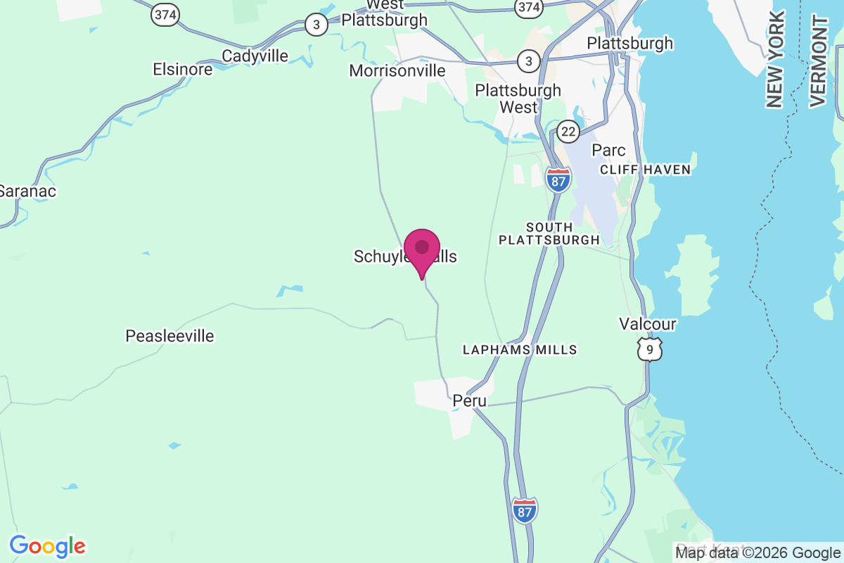 Schuyler Falls map
