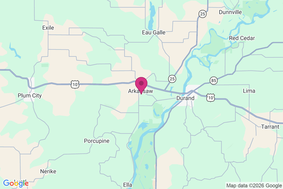 Arkansaw map