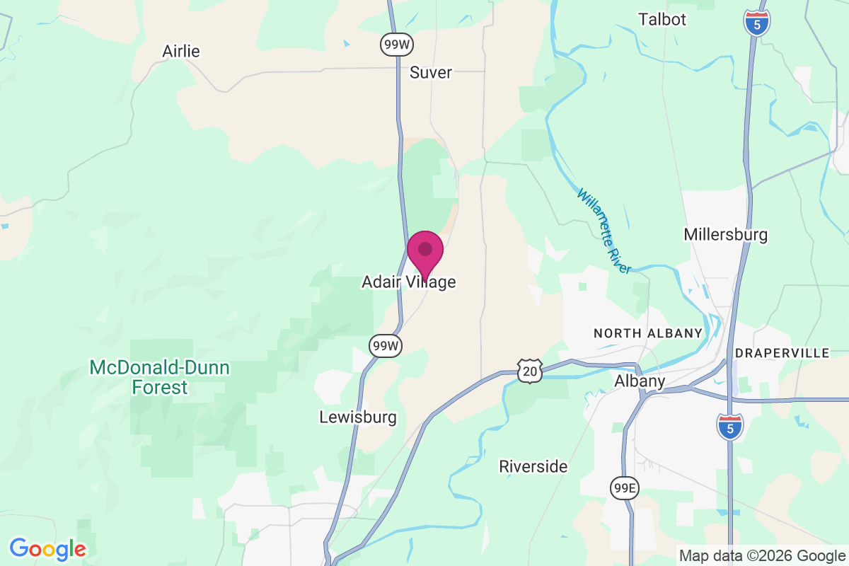 Adair Village map