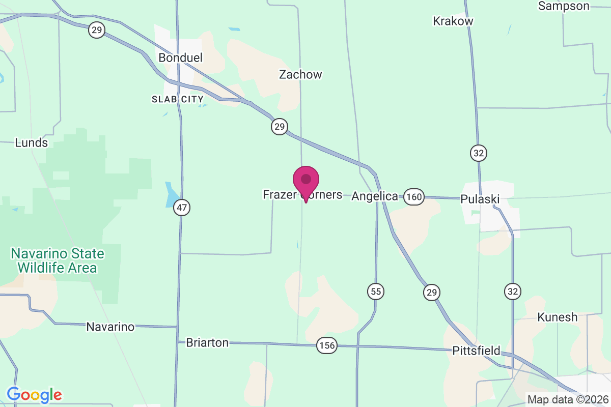Frazer Corners map