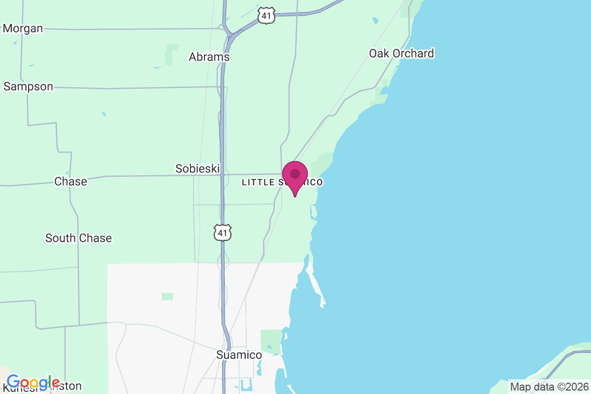 Little Suamico map