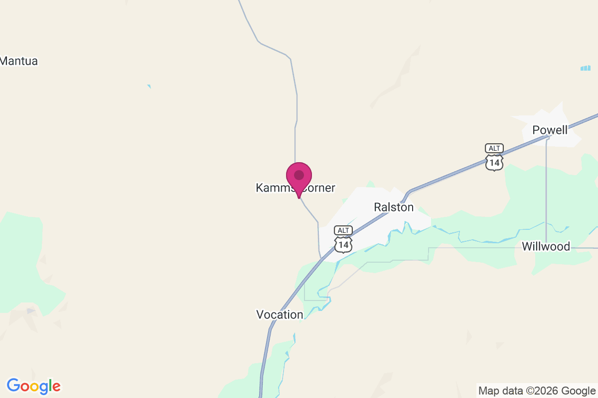 Kamms Corner map