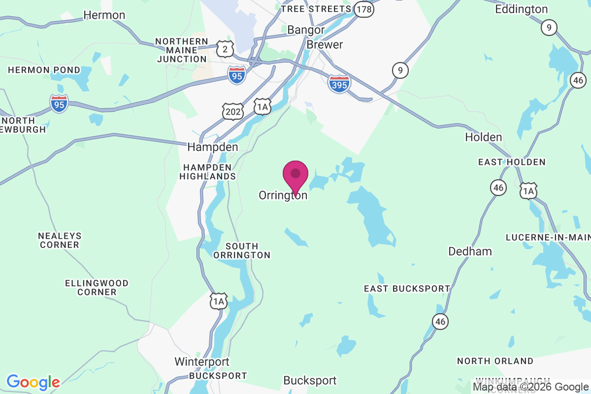 Orrington Center map