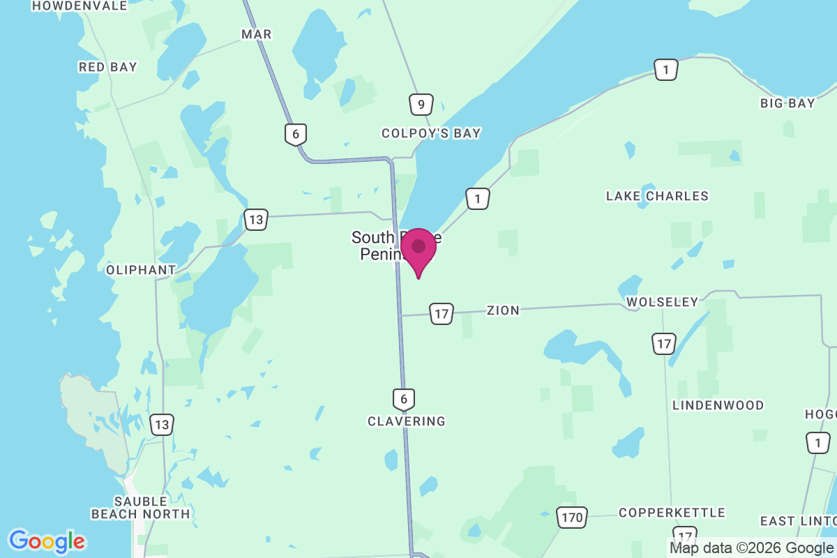 Wiarton map