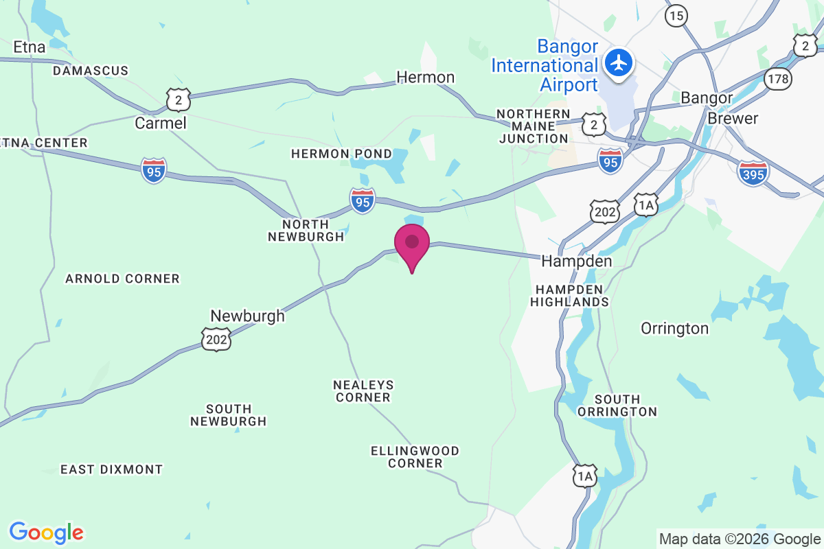 West Hampden map