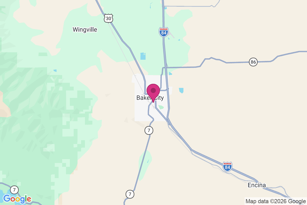 Baker City map