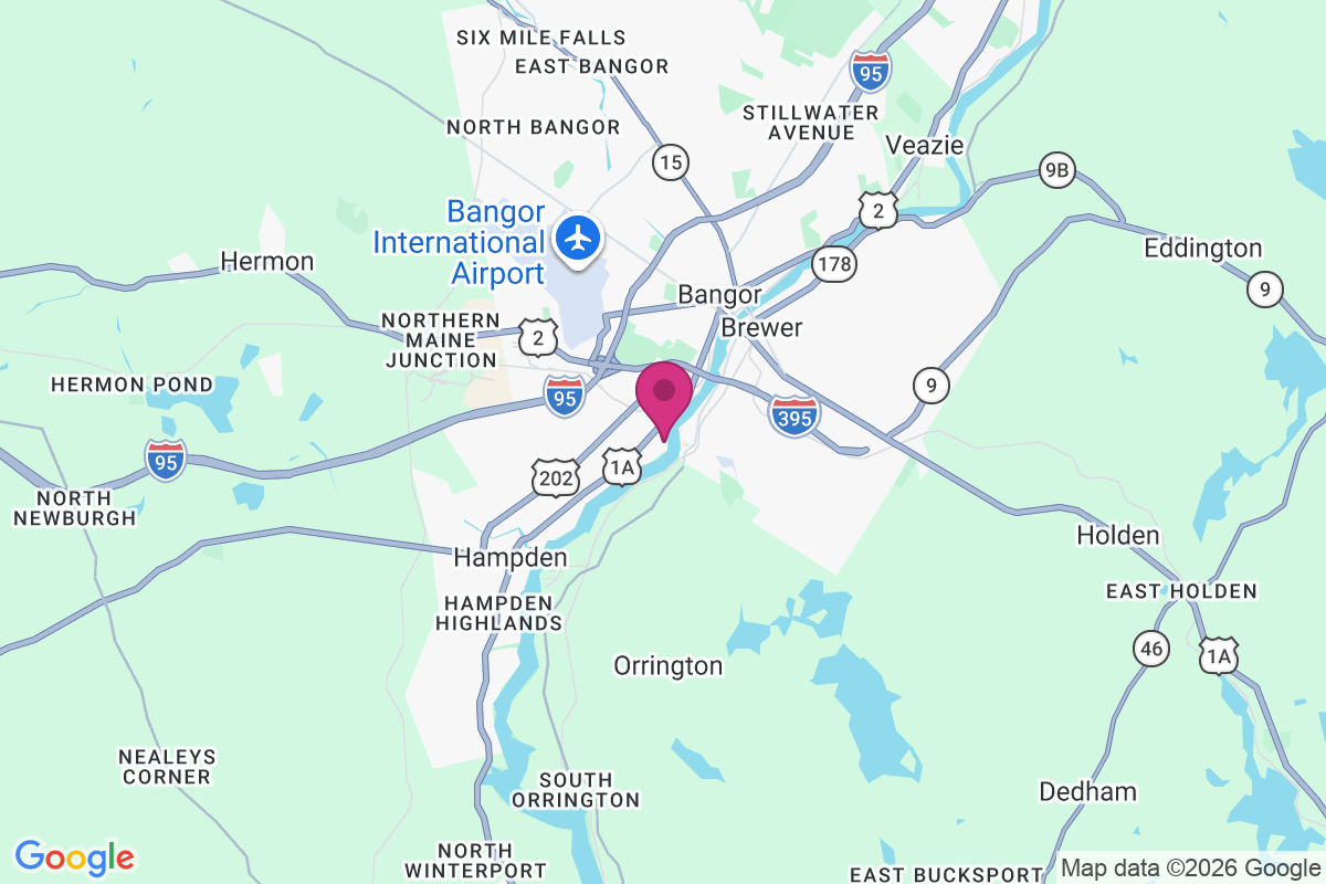 East Hampden map