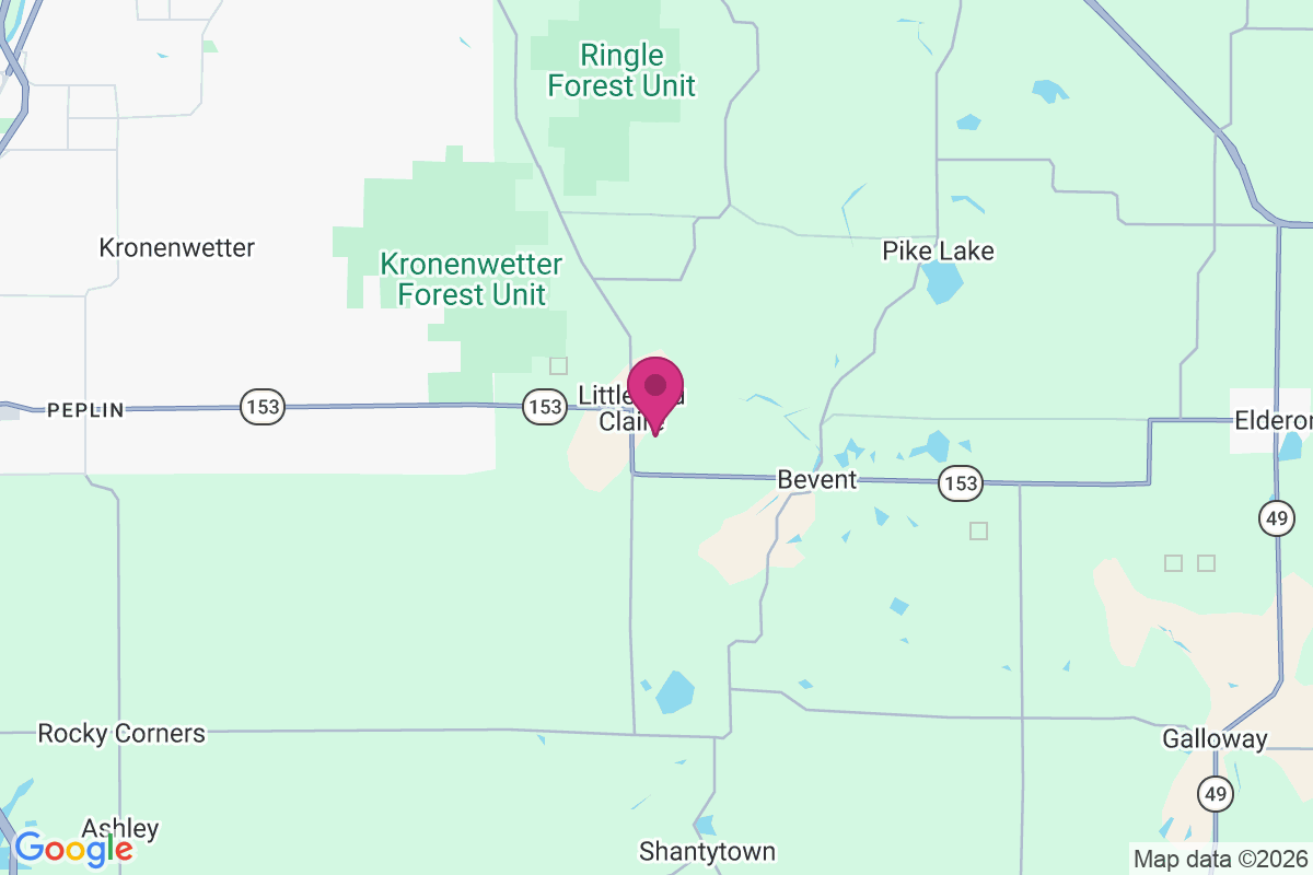 Little Eau Claire map