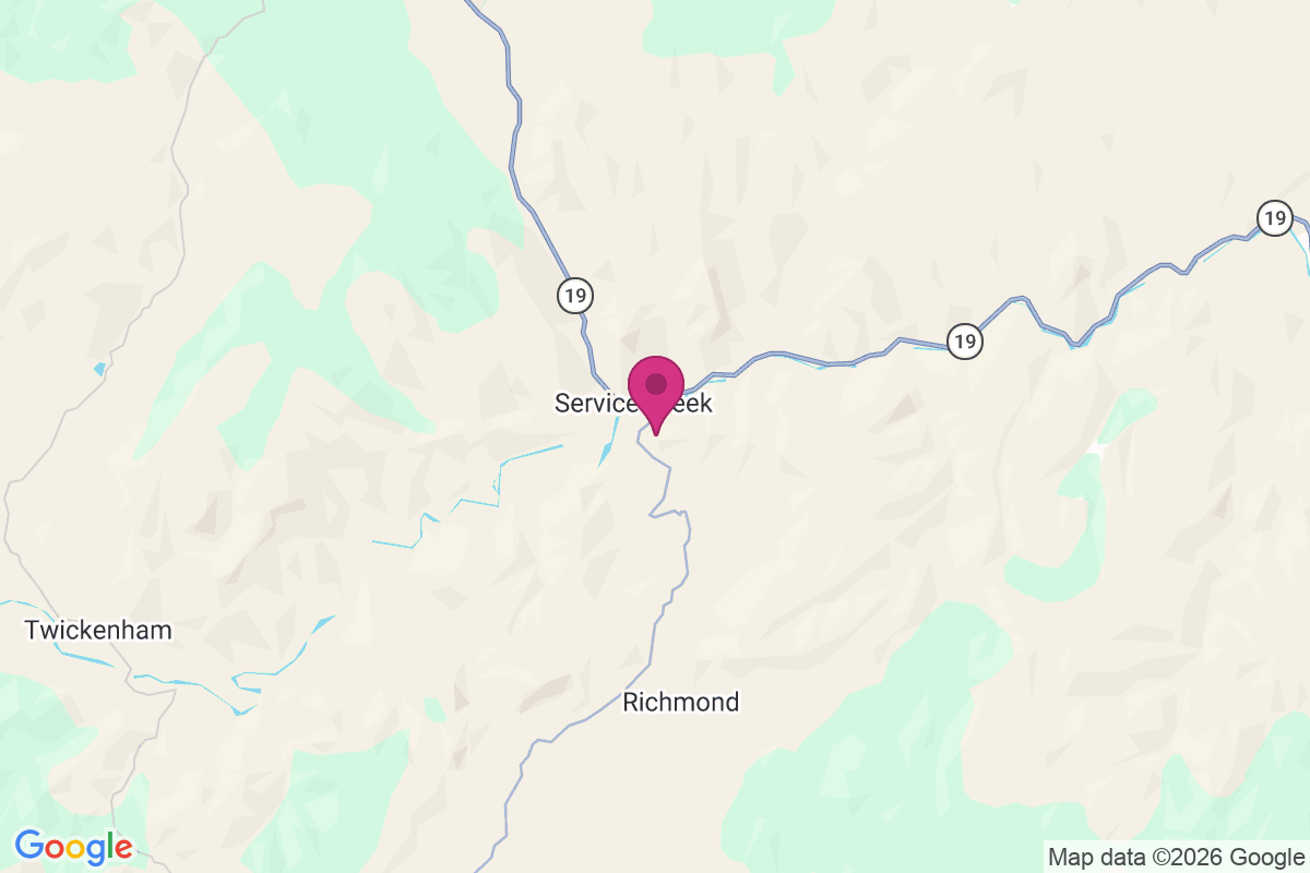 Service Creek map