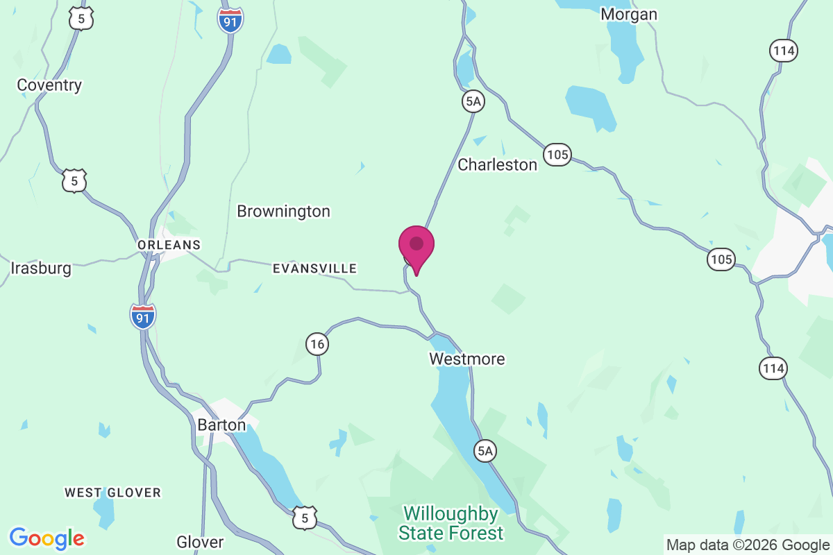 East Brownington map