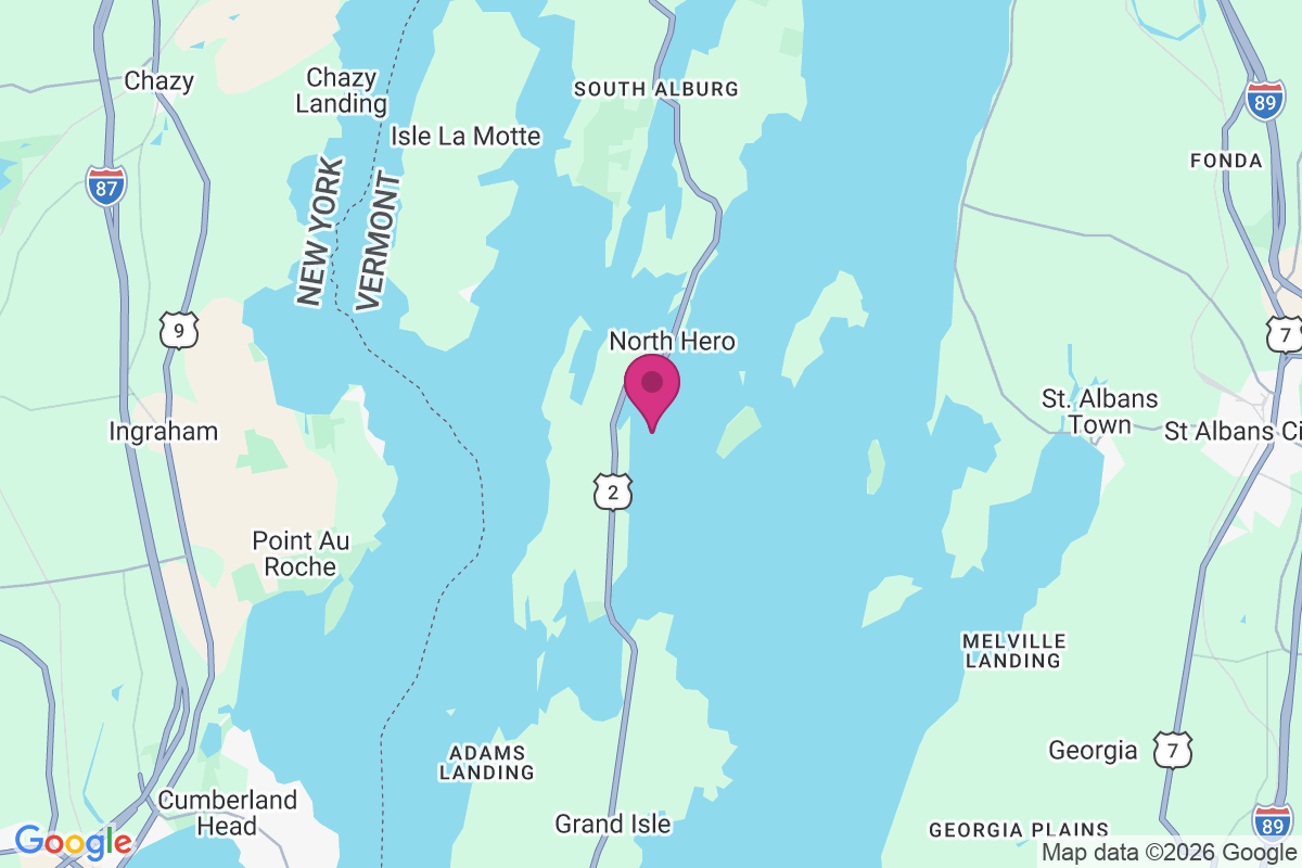 North Hero map