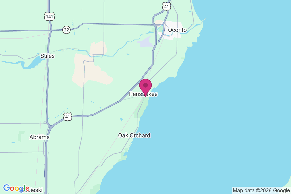 Pensaukee map
